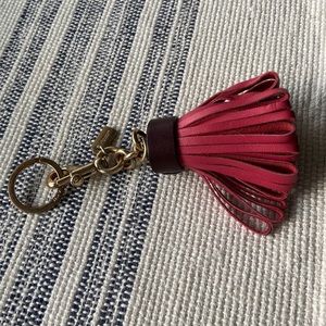 Coach tassel keychain